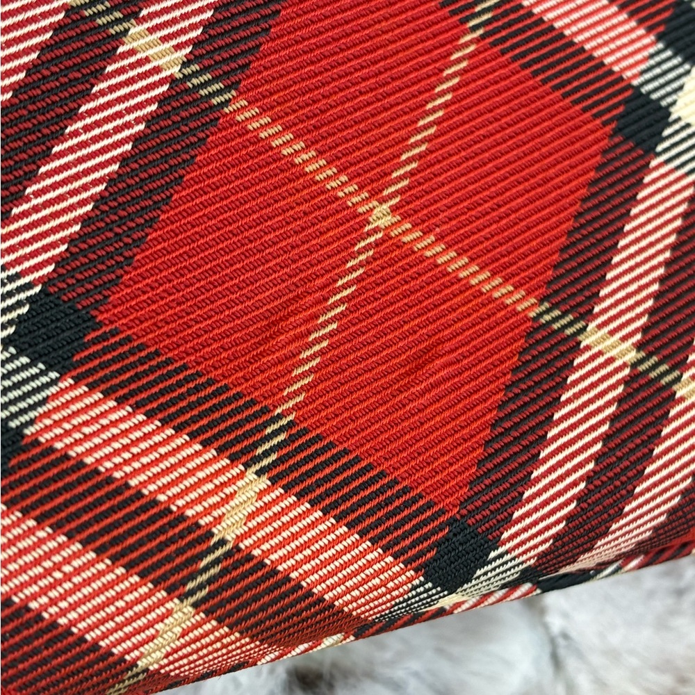 ❤️ Burberry Red Plaid Shoulder Bag - Picture 16 of 17